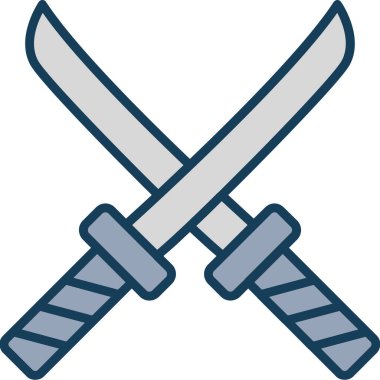 silah silahı simgesi - ana hatlar biçiminde