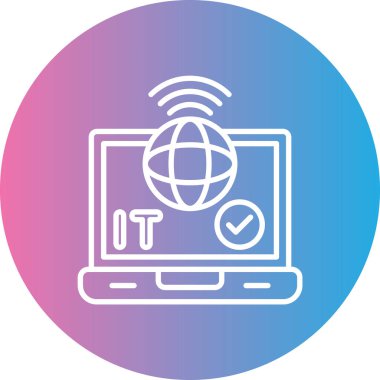 - İnternet. Web simgesi basit illüstrasyon