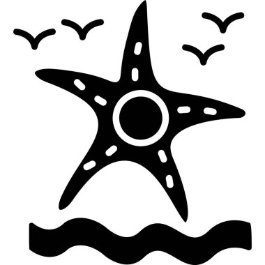 Yaz tatili ikonu - tatil kategorisi