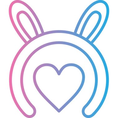 Tavşancık. Web simgesi basit illüstrasyon