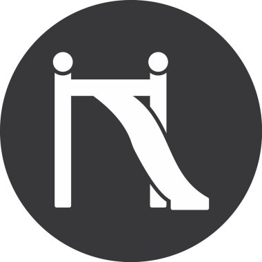 Modern b 'nin vektör illüstrasyonu eksik simgesi