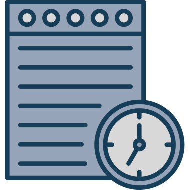 Saat. Web simgesi basit illüstrasyon