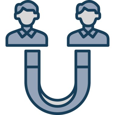 Modern insan simgesinin vektör illüstrasyonu