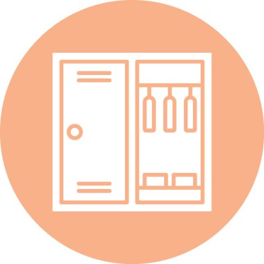 Buzdolabı. Web simgesi basit illüstrasyon