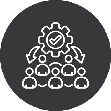 İş ve finans simgesinin vektör illüstrasyonu