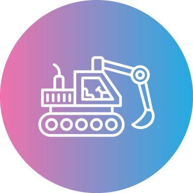 Kazı simgesi vektör illüstrasyonu