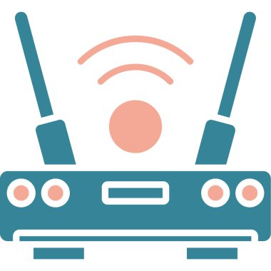 radyo anten simgesi, vektör illüstrasyonu izole, beyaz arkaplan