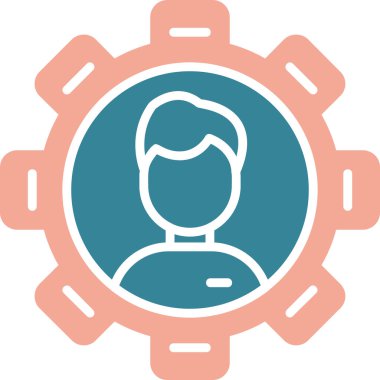 Müşteri servis simgesi vektör illüstrasyonu