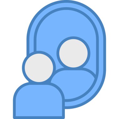 avatar. Web simgesi basit illüstrasyon