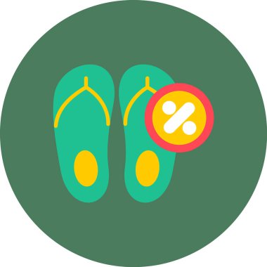 flip flops vektör simgesi modern basit vektör çizimi