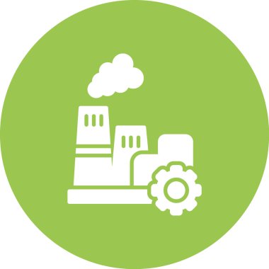 Fabrika vektör simgesi modern basit illüstrasyon