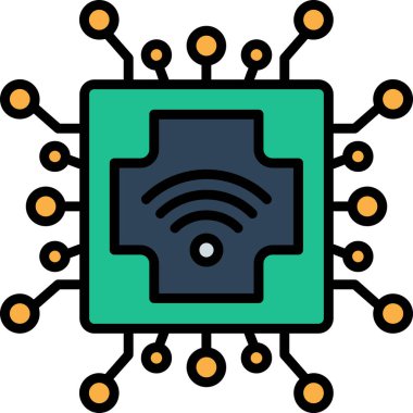 Kablosuz ağ simgesi. kablosuz sinyal vektör simgesi rengi düz izole