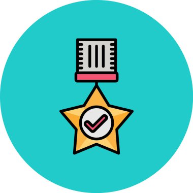 rozet vektör illüstrasyon tasarımı