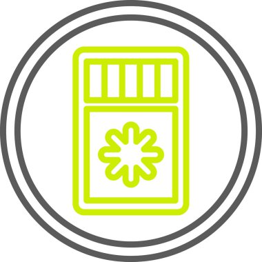 Kredi kartı ikonu. Vektör çizimi. yuvarlak açılı düz ikonik sembol, yeşil renk, beyaz arkaplan.