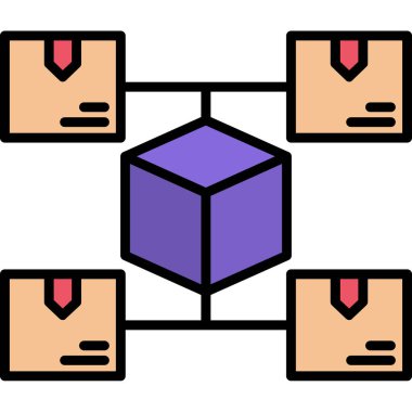 kutu teslim lojistik simgesi