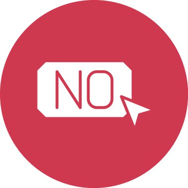 İşaret simgesi yok, vektör illüstrasyonu