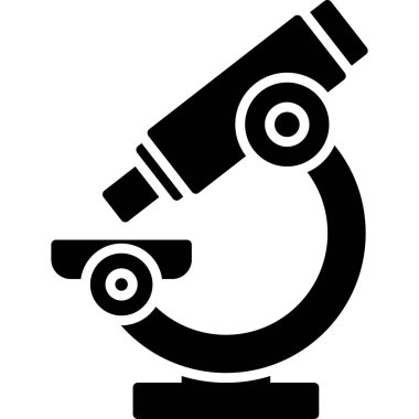 Mikroskop. Web simgesi basit tasarım