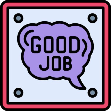 İyi iş çıkardığını gösteren bir işaret, konsept yani iyi iş çıkardığın ya da iyi iş çıkardığın bir şey.