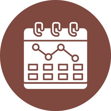 Takvim simgesi, vektör çizimi