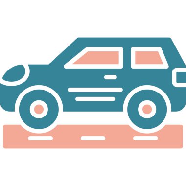 araba simgesi vektör illüstrasyonu