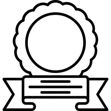 Madalya. Web simgesi basit illüstrasyon