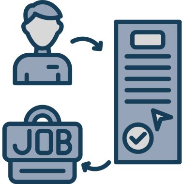 Simge vektör illüstrasyonuna devam et