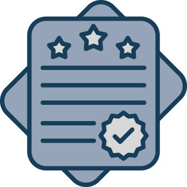 Kontrol listesi. Web simgesi basit illüstrasyon