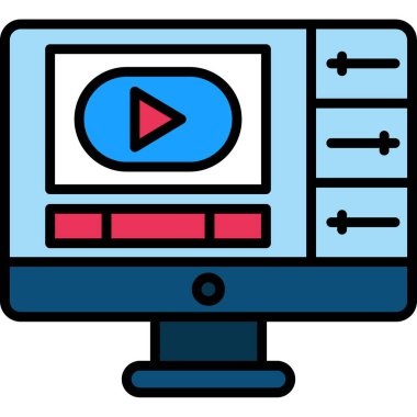 film simgesi modern vektör illüstrasyonu