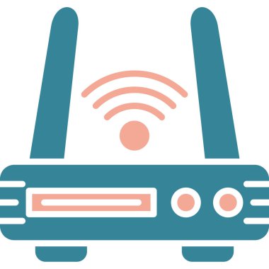 Wi-fi yönlendirici vektör illüstrasyonu