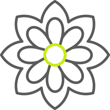 çiçek simgesi vektör illüstrasyonu