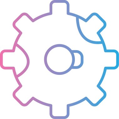 Teçhizat Web simgesi basit illüstrasyon