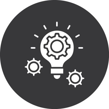 bulb vector glyph icon design