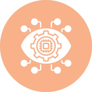 Göz. Web simgesi basit illüstrasyon