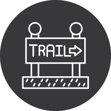 Yol işareti simgesinin vektör çizimi