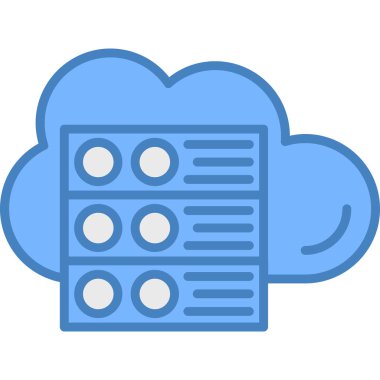 bulut veri sunucusu simgesi