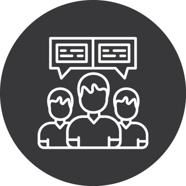 insanlar simge vektör illüstrasyonu