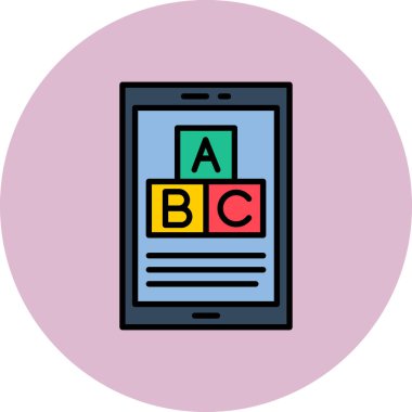 Taşınabilir uygulamanın vektör simgesi tasarımı, dijital arayüz