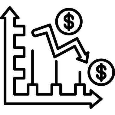 Büyüme grafik vektör simgesi