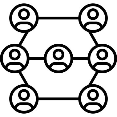 ağ bağlantı vektörü simgesi