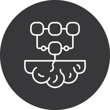 Modern bir simgenin vektör illüstrasyonu