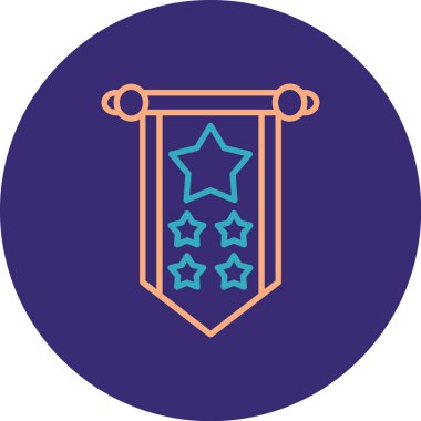 Bir yıldızın vektör illüstrasyonu