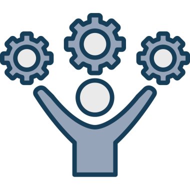 Geliştirme düz vektör simgesi