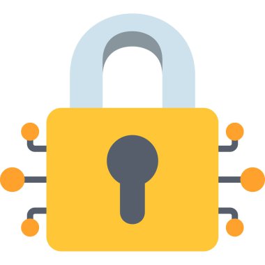 düz vektör simgesini kilitle