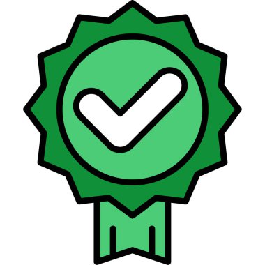 Rozet. Web simgesi basit tasarım