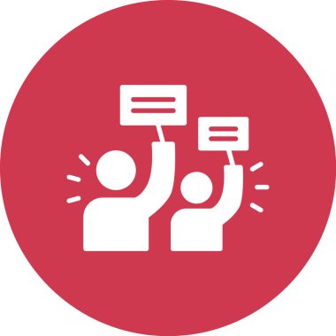 İnsanlarla konuşma balonu vektör illüstrasyon tasarımı