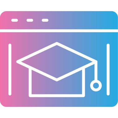 Eğitim simgesinin vektör illüstrasyonu