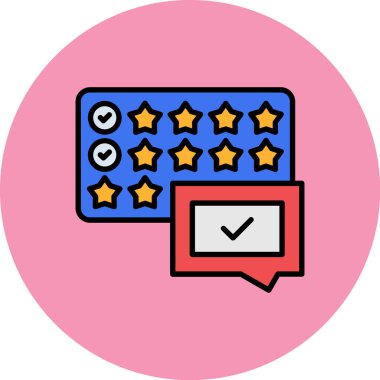 Müşteri Teftiş simgesi vektör çizimi