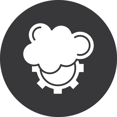 Bulut. Web simgesi basit tasarım