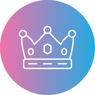 Tacı olan bir adamın vektör simgesi