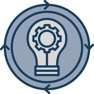 Ampul. Web simgesi basit illüstrasyon